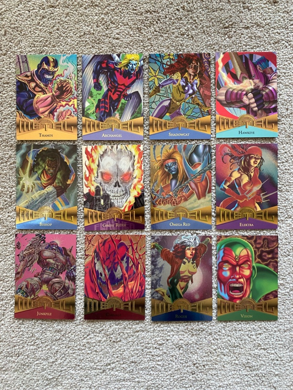1995 Marvel Metal Card LOT